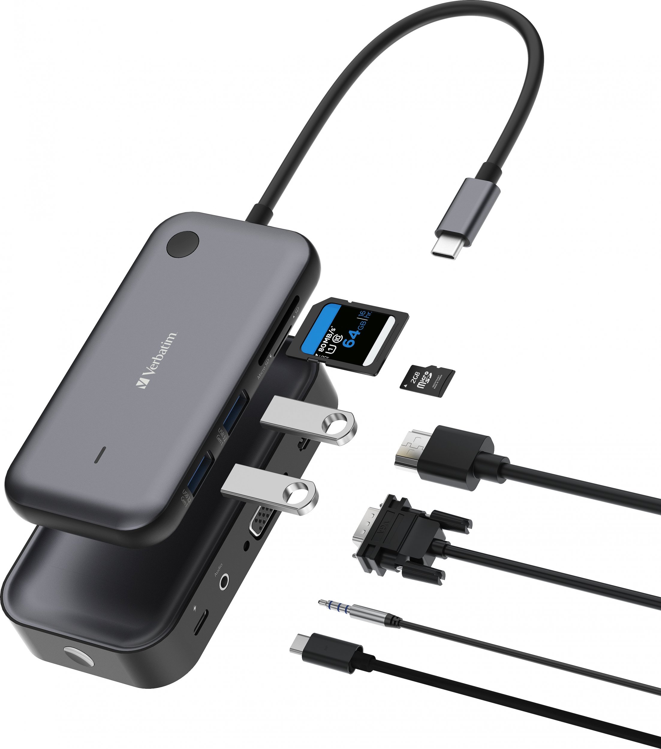 Transmetues wireless imazhi me HUB Verbatim WDA-01, USB, Wi-Fi, i zi