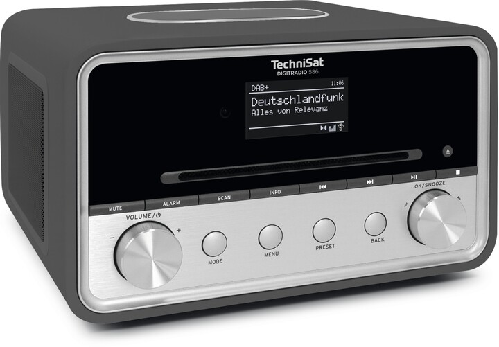 Radio TechniSat DigitRadio 586, gri / argjendtë