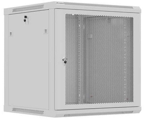Kabinet rack muri Lanberg 19" 12U, 600x600 mm, derë e perforuar, gri