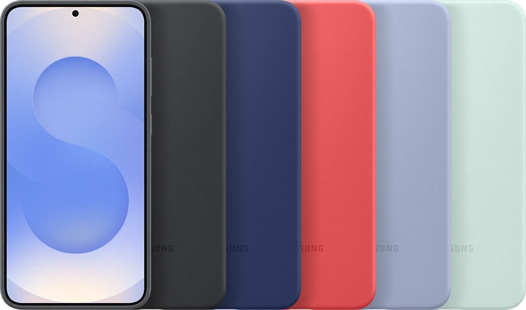 Futrollë silikoni Samsung për Galaxy S25 Plus, origjinale, blu e çelët