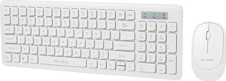 Set tastierë dhe maus Blow Wireless, USB, 2.4GHz, i zi