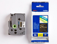 Ngjitës për printer Brother TZE354, 24mm, i zi/ari
