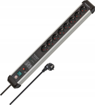 Продолжен приклучок Brennenstuhl Premium Protect Line 1391010800, 8 излези, 3 m, црна