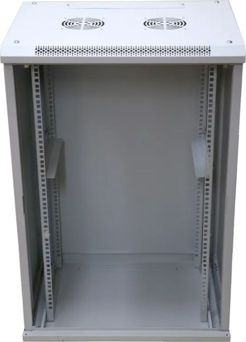 Kabinet muror rrjeti ExtraLink 19" 18U EX.14374, derë xhami, metalik gri