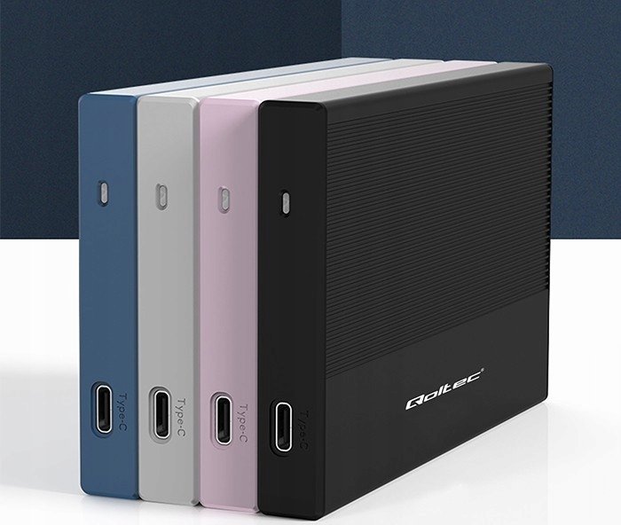 Kuti e jashtme Qoltec Enclosure Pocket, për SSD HDD 2.5", USB 3.0, deri 2TB, blu