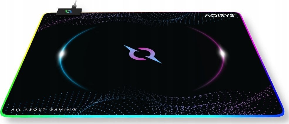 Mousepad AQIRYS Eclipse Medium, 450x400mm, RGB, i zi