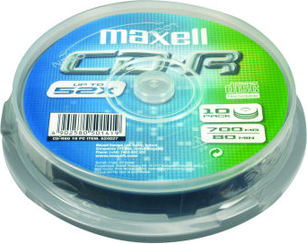 CD-R Maxell 700MB, 52 x, 10 copë