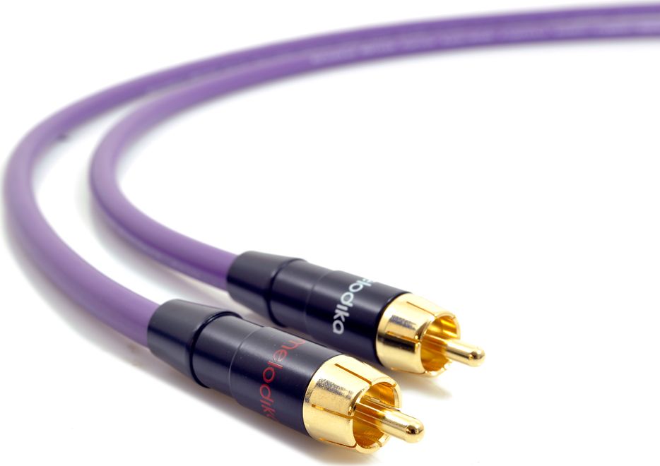 Kabllo Melodika RCA x2 - RCA x2, 5m, vjollcë