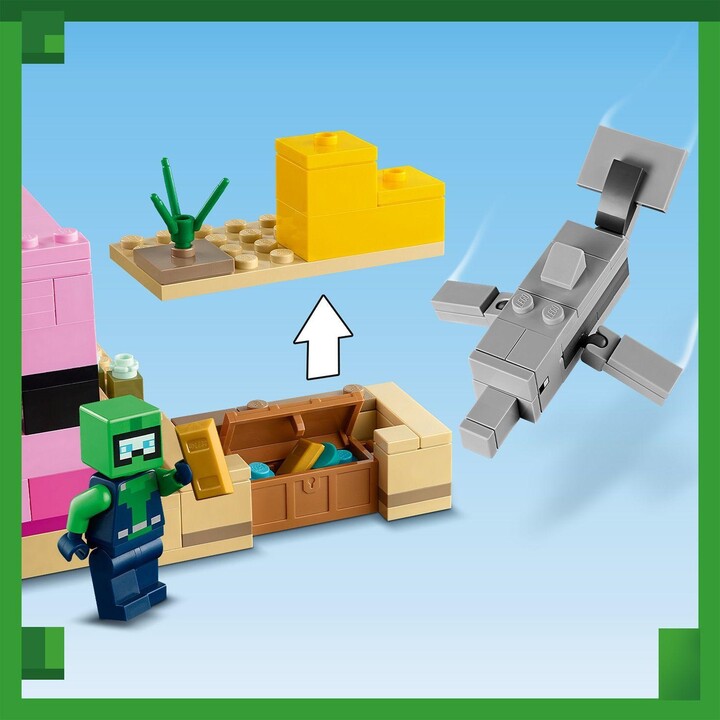 Set LEGO® Minecraft® 21247 Axolotl House
