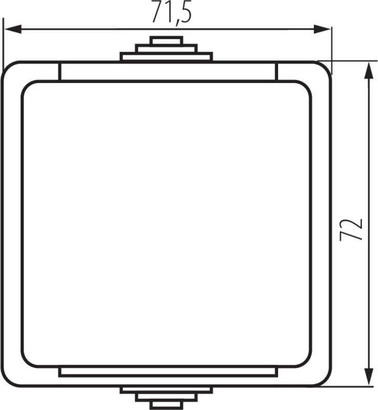 Prizë hermetike Kanlux TEKNO Single 33496, 16A 250V, IP54, e bardhë