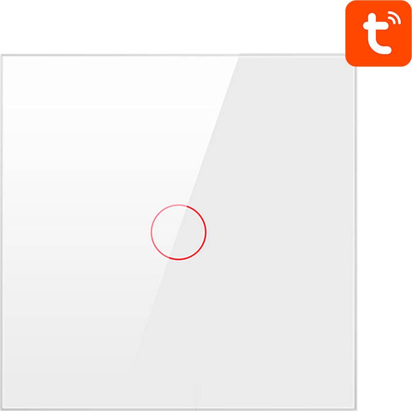 Çelës ndriçimi inteligjent Avatto ZigBee Single Light Switch 10A Tuya, me prekje, i bardhë