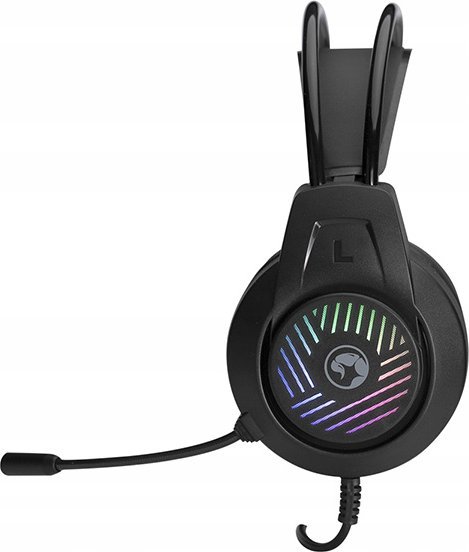 Set gaming Marvo CM430 US, tastierë maus kufje mouse pad, ndriçim LED rainbow, i zi