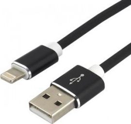 Kabllo EverActive USB-A në Lightning, 1.5m, e zezë