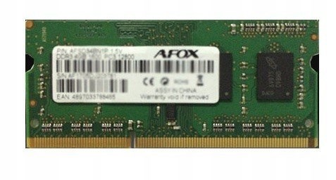 Memorie RAM AFOX, SODIMM, DDR3, 8GB, 1333 MHz, CL9