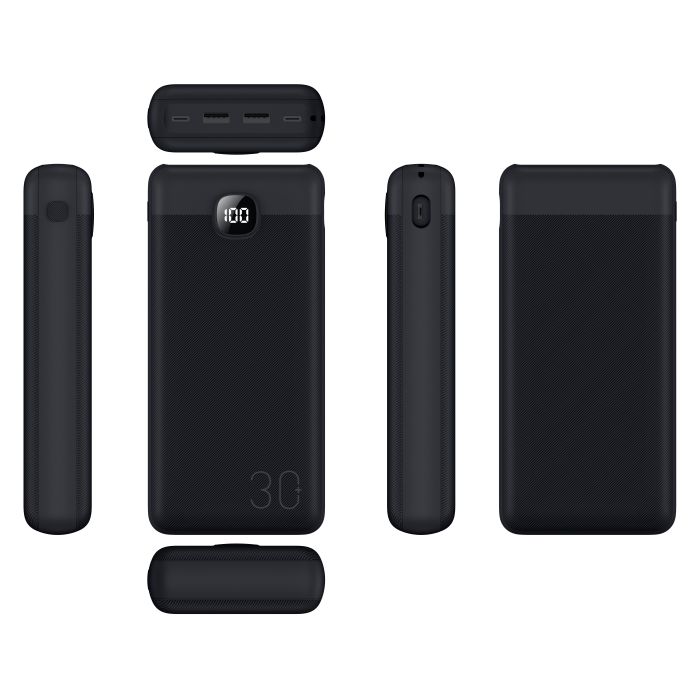 Dviced Power Bank 30000mAh, Black