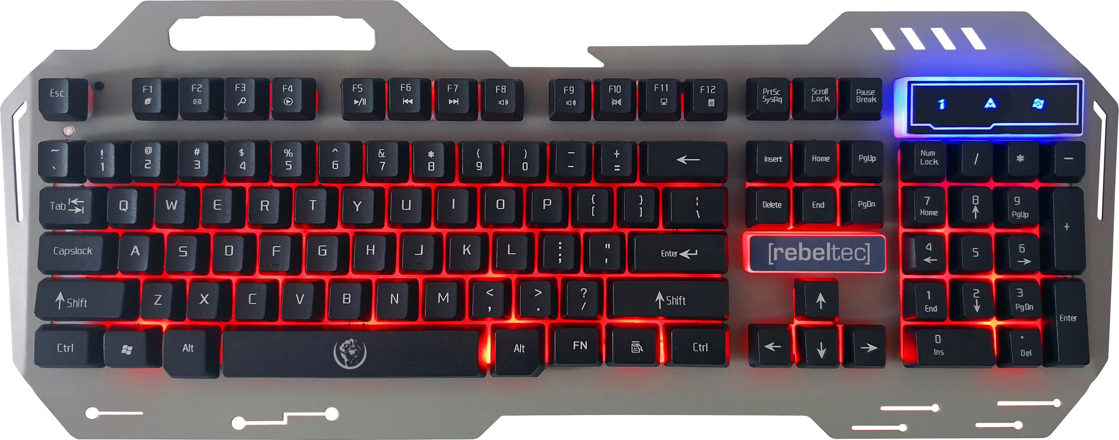 Tastierë Rebeltec Discovery 2, US, RGB, e zezë