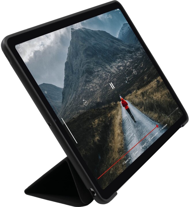 Mbrojtëse FIXED Padcover me mbështetëse për Apple iPad (2018) / iPad (2017) / Air, Sleep & Wake, e zezë