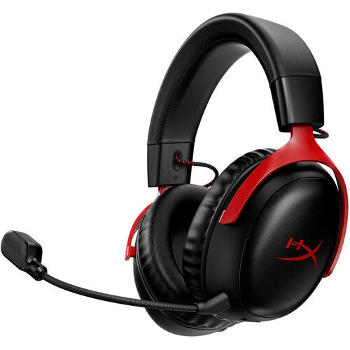 [OUTLET] Kufje HyperX Cloud III, USB-C, USB, Wireless, të zeza/kuqe