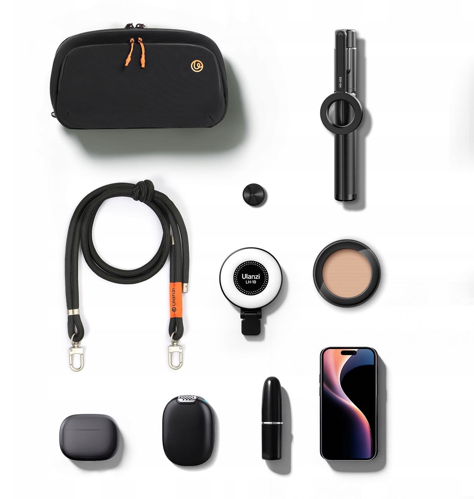 Çantë fotografike Ulanzi YY08 TechLite Sling, me suva, e zezë