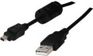 Kabllo Logo, USB A - miniUSB, 1.8 m, e zezë
