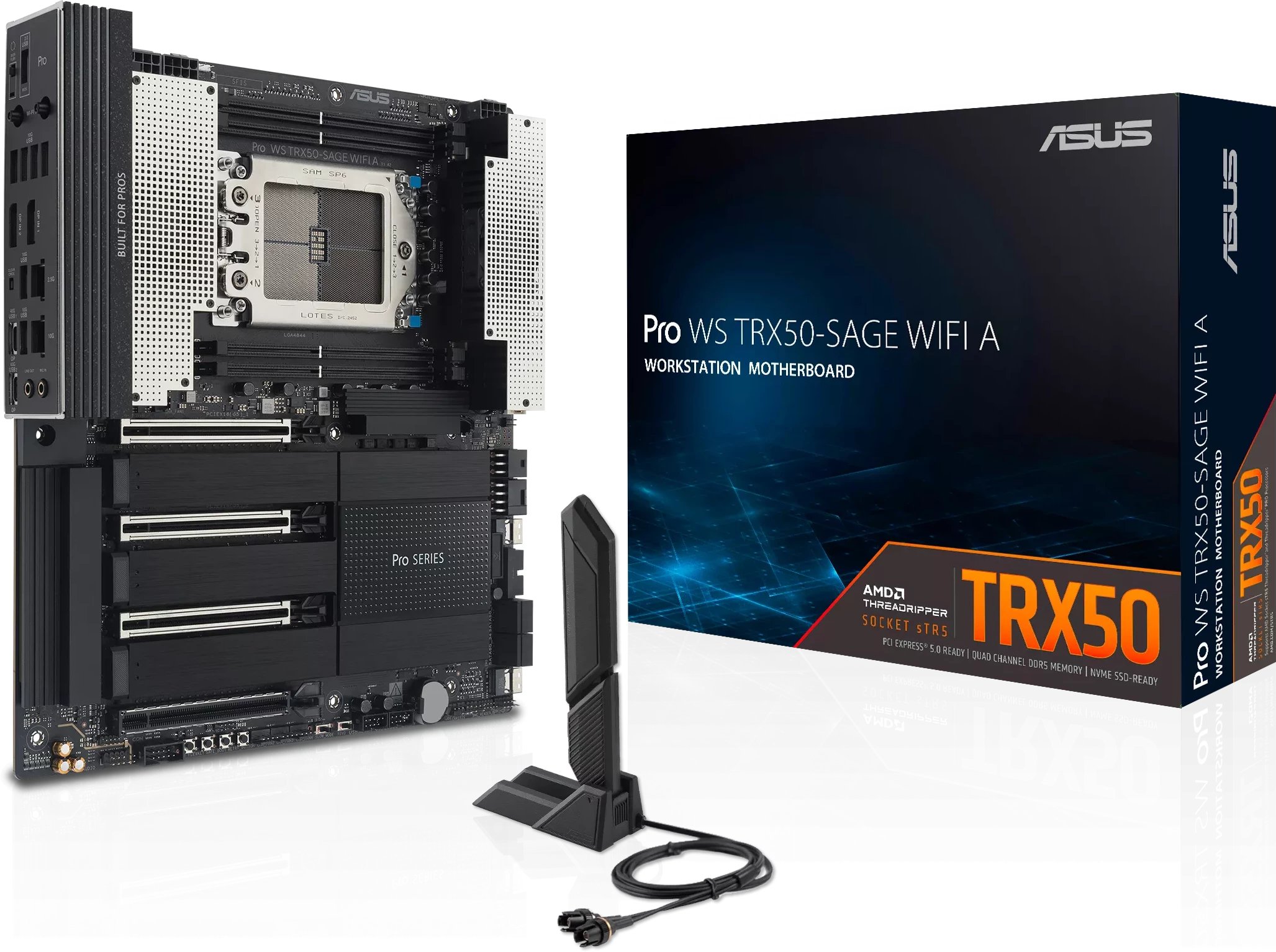 Pлоча за матична ASUS PRO WS TRX50 SAGE WIFI, AMD TRX50 Socket STR5, CEB