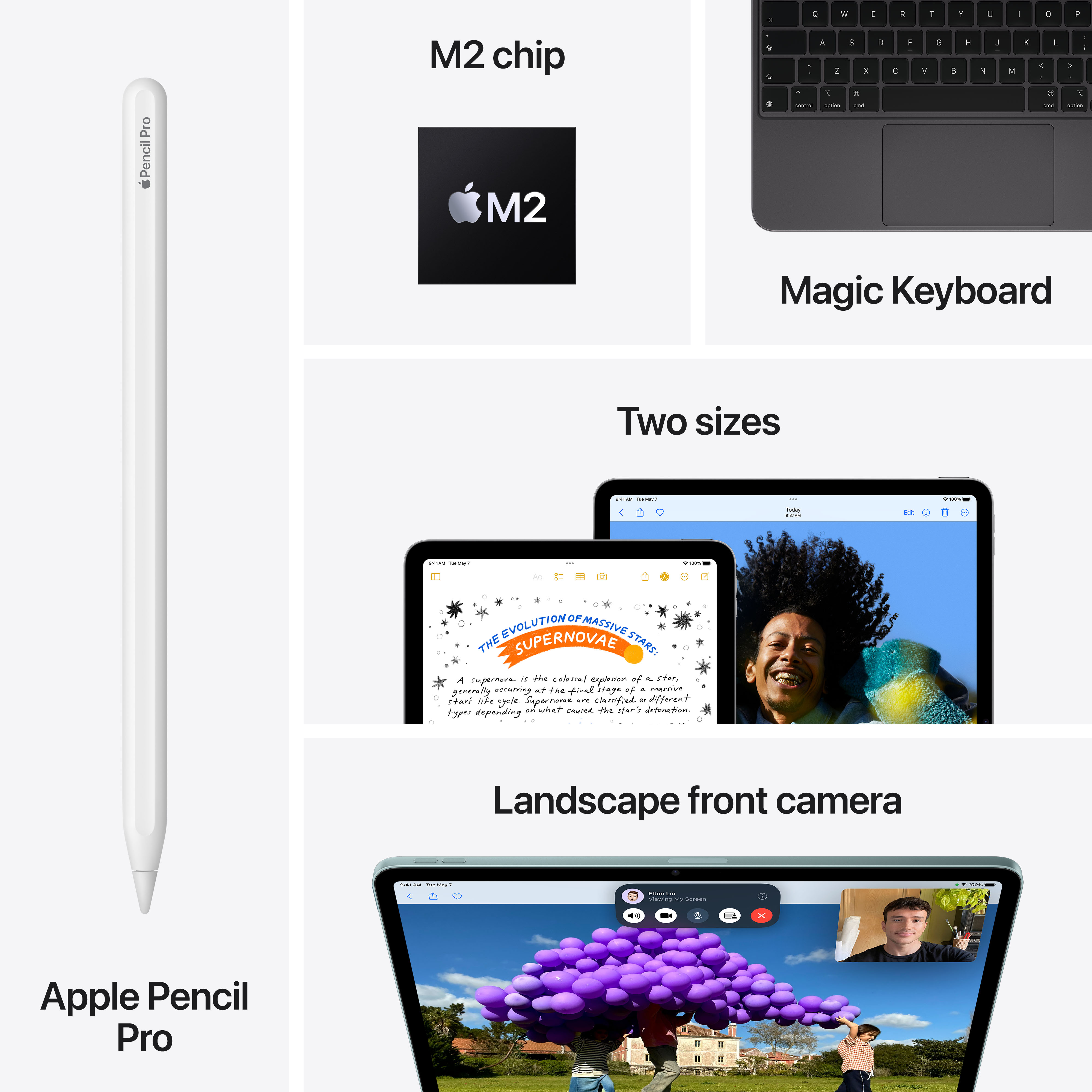 Apple iPad Air (M2), 11", Cellular, 1TB, Starlight