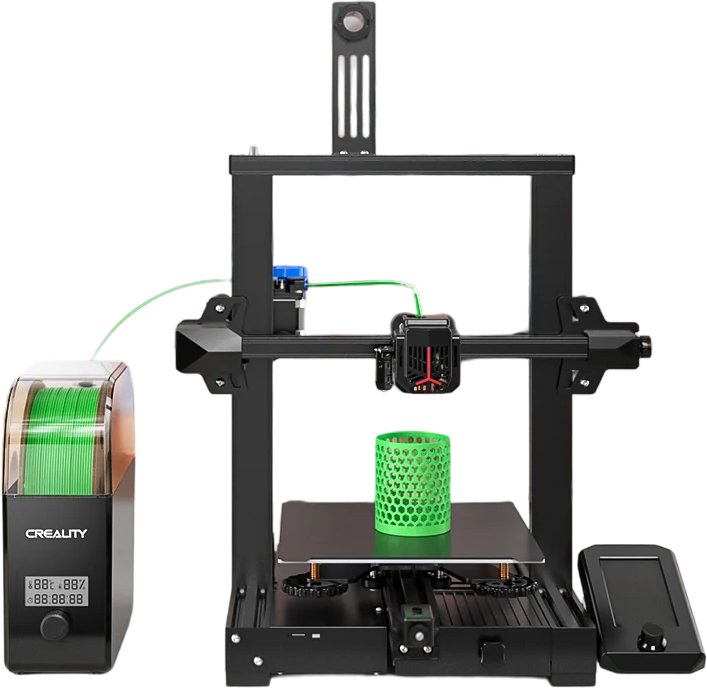 Кутија за сушење филамент Creality Dry Box 2.0, за филамент за 3D печатач, црна