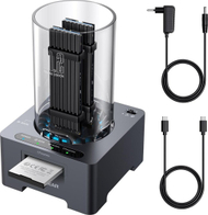 Докинг станица GrauGear G-M2DK-CR-10G, USB-C 10 Gbit/s, SSD M.2 NVMe NGFF и CFexpress, сива
