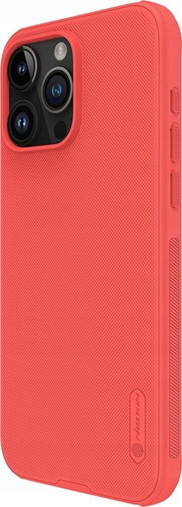 Mbrojtëse telefoni Nillkin Super Frosted Pro për iPhone 15 Pro Max, plastike, e kuqe