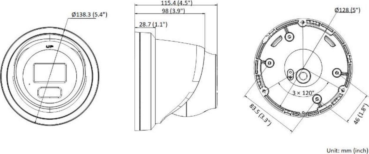 Kamerë IP Hikvision DS-2CD2366G2H-IU, 6MP, lente 2.8mm, e bardhë
