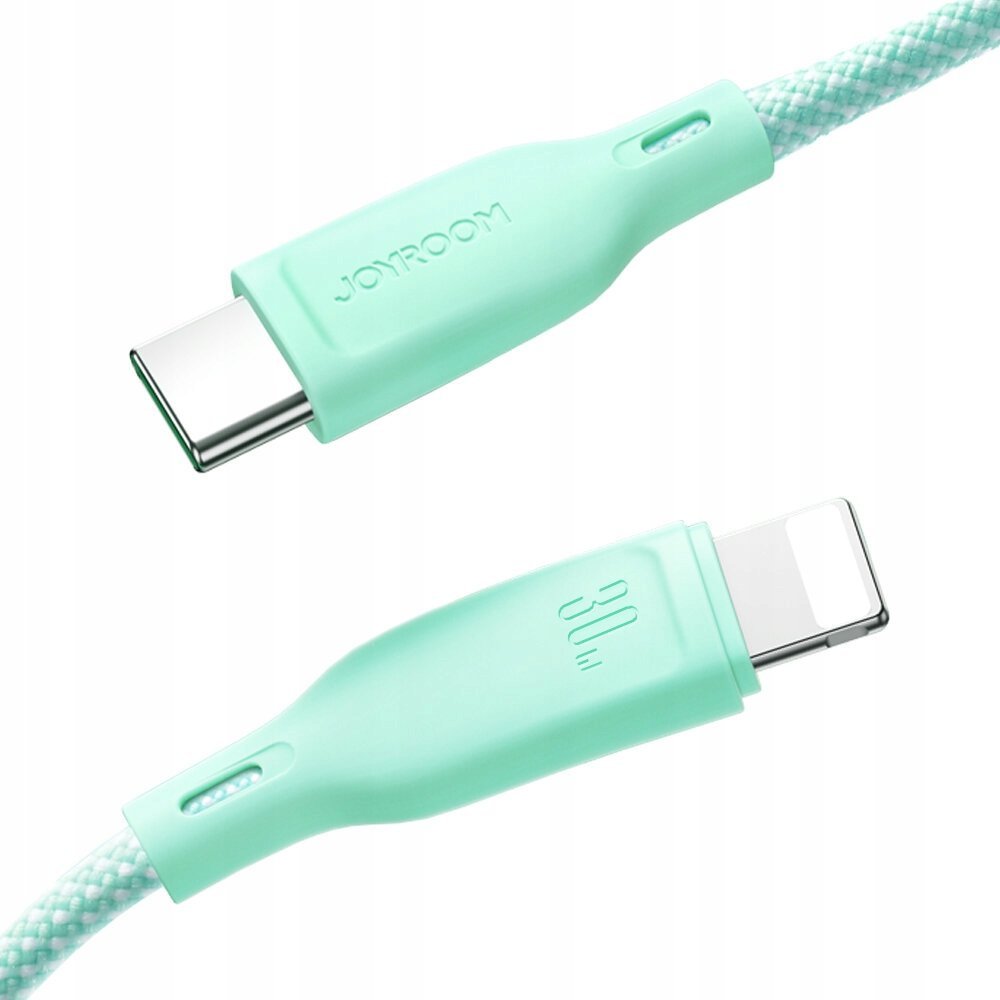 Kabllo karikimi Joyroom Multi-Color Series SA34-AL3, USB A në Lightning, 3A, 1m, rozë