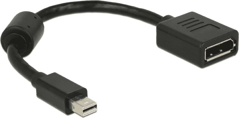 Përshtatës Delock DisplayPort Mini - DisplayPort, i zi