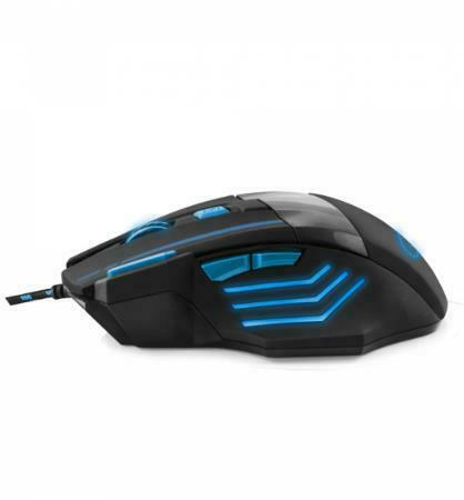 Maus gaming Esperanza Wolf MX-201, 7D 2400DPI, i kaltër/ zi