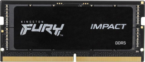 Memorie RAM Kingston Fury Impact SODIMM, DDR5, 32GB, 4800MHz, CL38