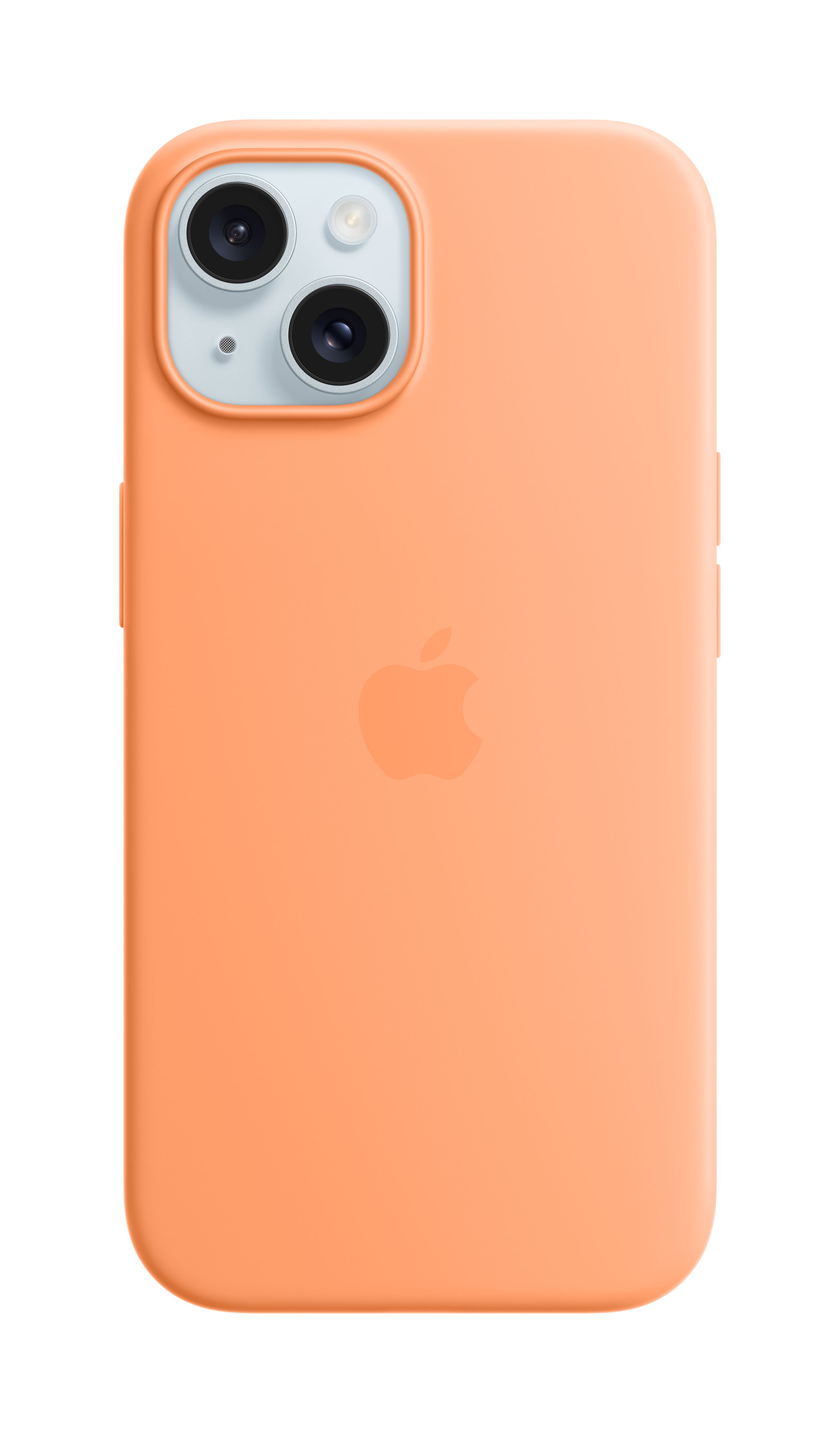 Apple iPhone 15 Silicone Case me MagSafe, Orange Sorbet