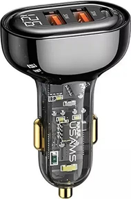 Karikues veture Usams US-CC159, 80W, 2xUSB 1xUSB-C, i zi