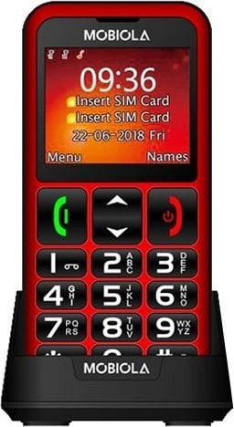 Телефон Mobiola MB700, GSM 2G, голем екран, црн