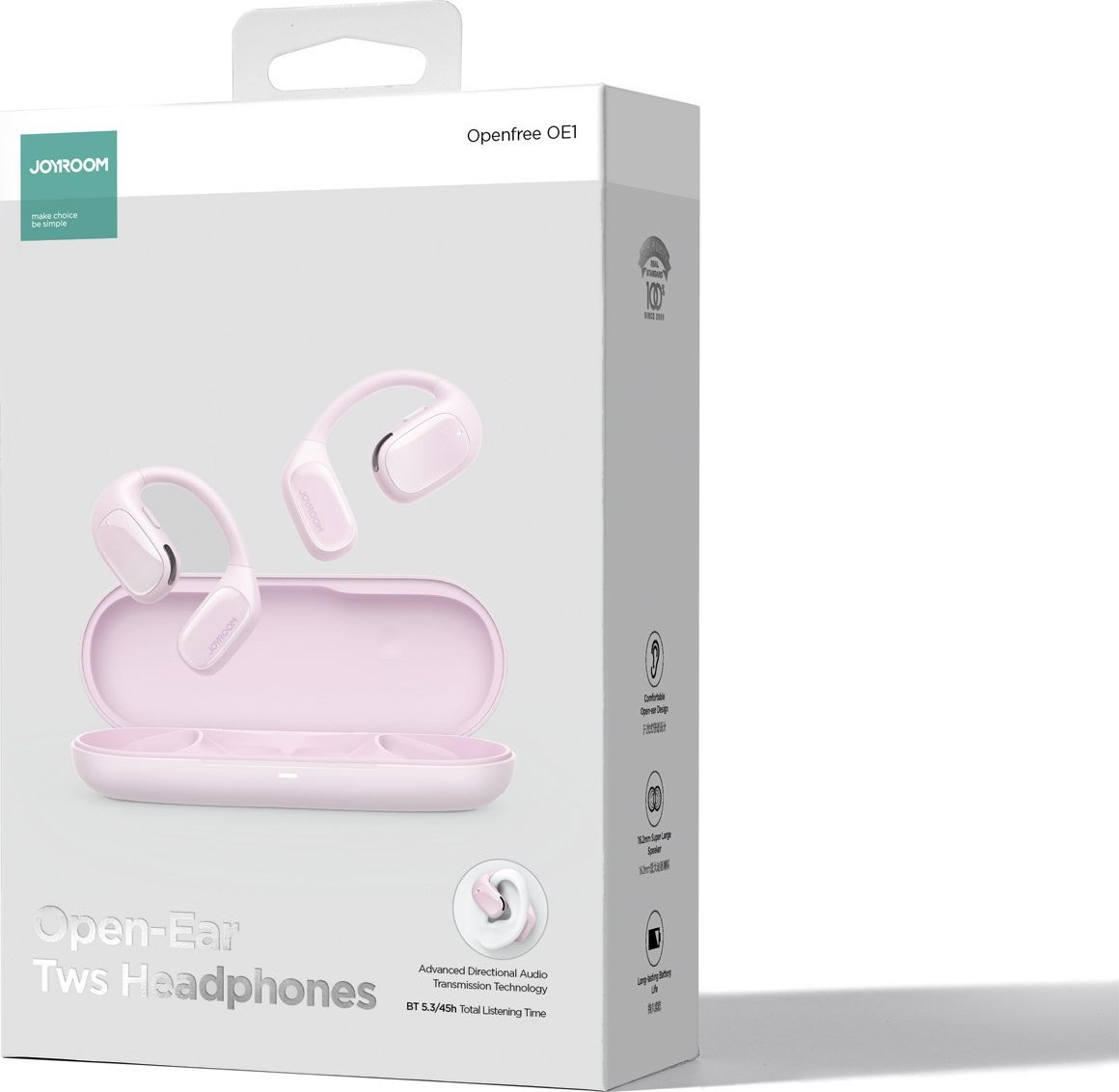 Kufje wireless on ear Joyroom Openfree JR OE1, Bluetooth, të rozë