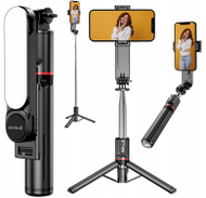 Shkop selfie me tripod Proove Selfie Lume 1110 mm, ndriçim LED, Bluetooth, i zi