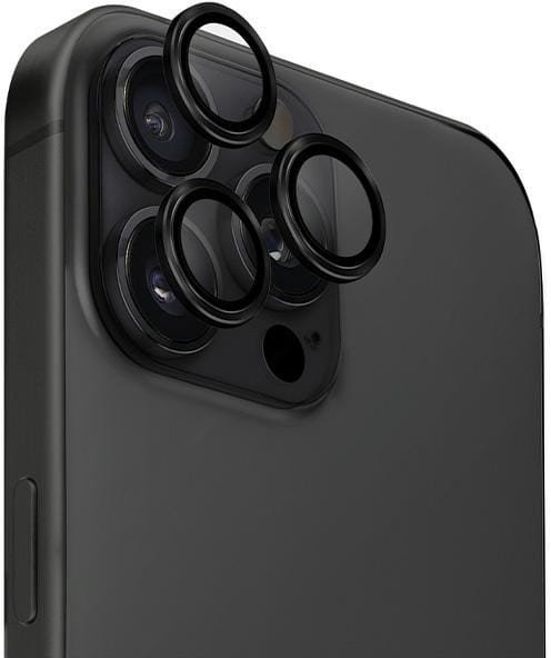 Mbrojtës kamere Uniq Optix, për iPhone 16 Pro 6.3" dhe 16 Pro Max 6.9", alumin, Midnight