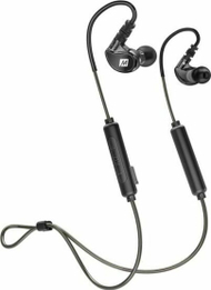 Kufje sportive MEE Audio X6, wireless Bluetooth, grepa rreth veshit, të zeza