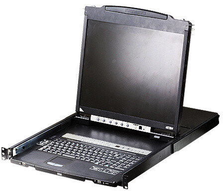 Switch ATEN CL5816N - 16-port USB KVM, 19" LCD, tastierë US, i zi