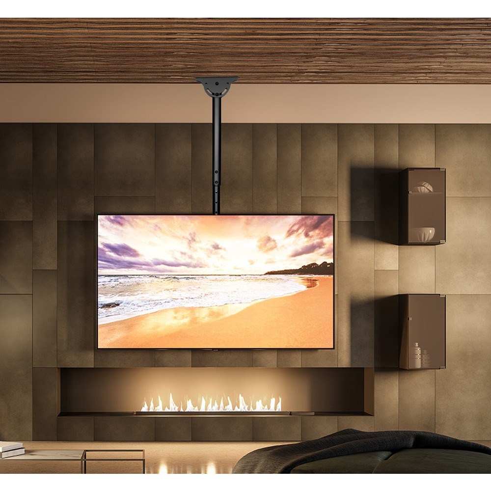 Mbajtëse tavani për TV Techly LED LCD 32-55", ICA CPLB-944S, 50 kg, e zezë