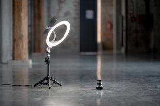 Dritë unazore LED Newell RL-10A, 10", me tripod, e bardhë