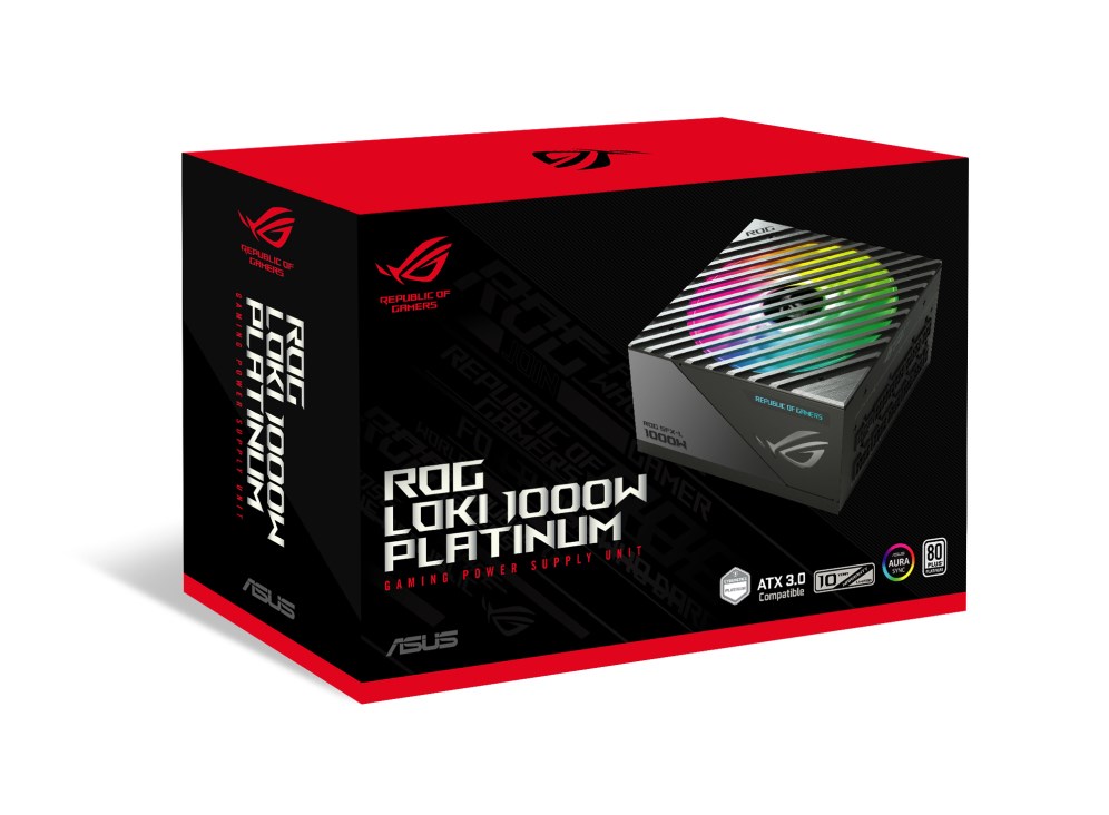 Извор на енергија ASUS ROG Loki SFX-L 1000W Platinum, 24-pin ATX, 1000 W