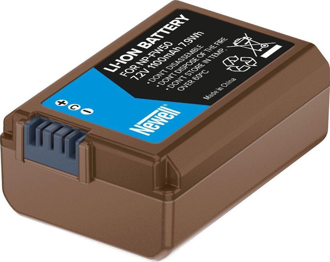 Bateri rikarikueshme Newell NP-FW50, 1100mAh, USB C, e zezë