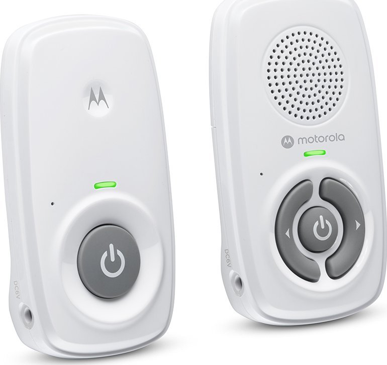 Monitor bebesh Motorola AM21, audio DECT, rreze deri 300 m, i bardhë
