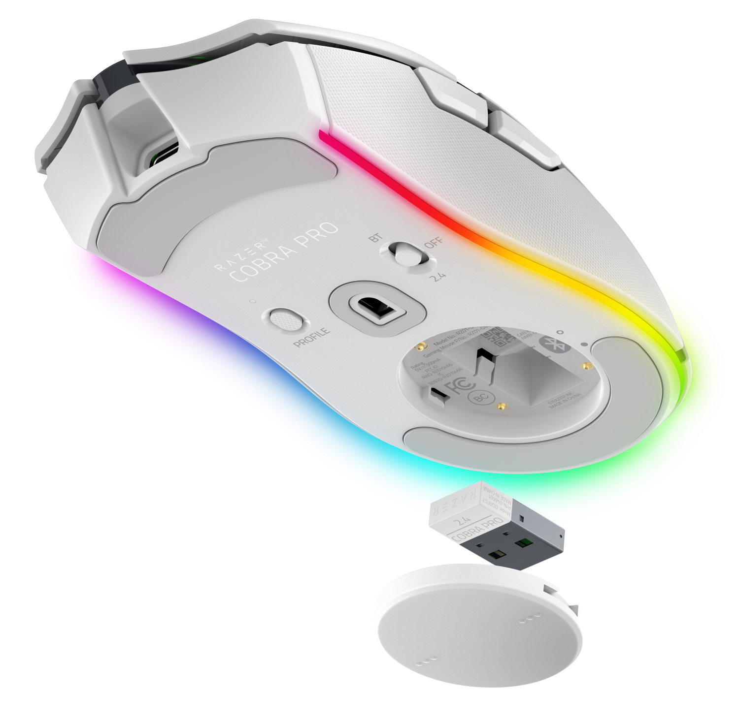 Maus Razer Cobra Pro, i bardhë