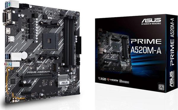 Pllakë amë ASUS PRIME A520M-A AMD  A520