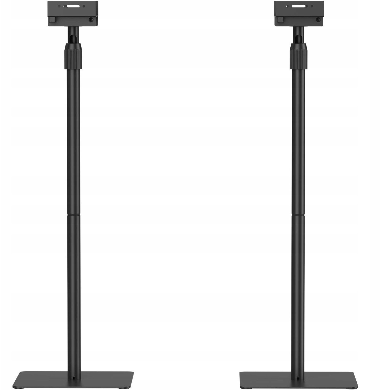 Stenda dyshemeje për bokse Mozos MSS6-SET-PRO, set 2 copë, lartësi e rregullueshme, e zezë